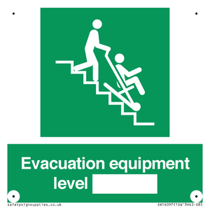Evacuation equipment level